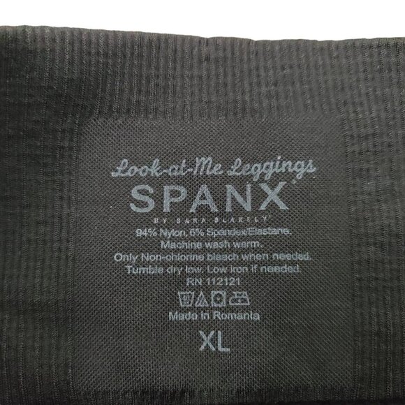 Spanx Look At Me Now Leggings Womens XL Black Stretch‎ Shaping - Picture 5 of 8